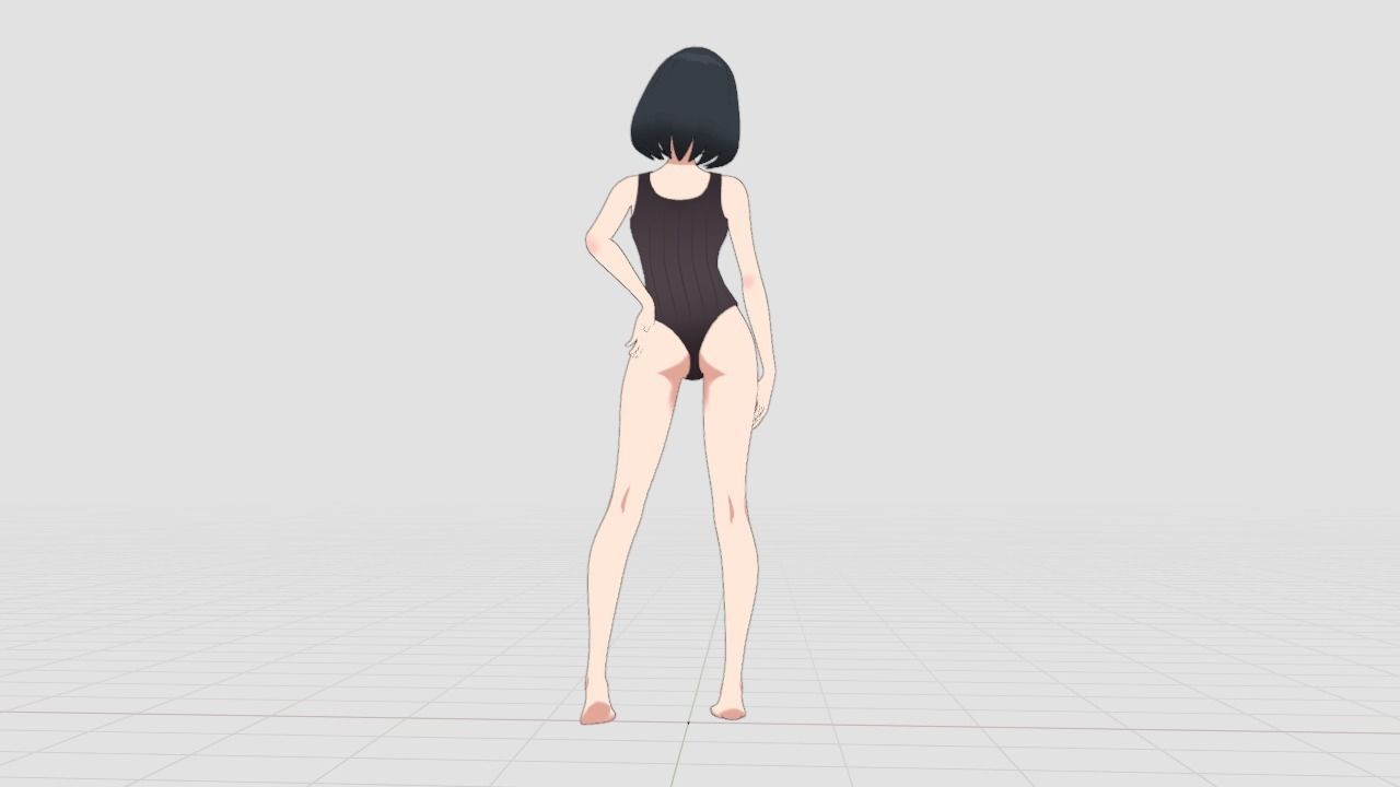 Emi - bikini girl Low-poly 3D model_13