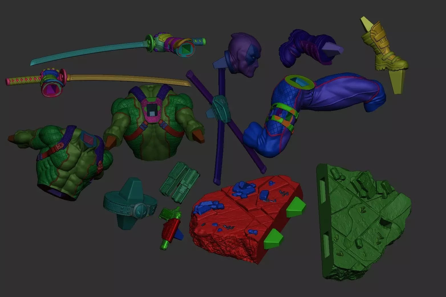 deadpool 3D print model