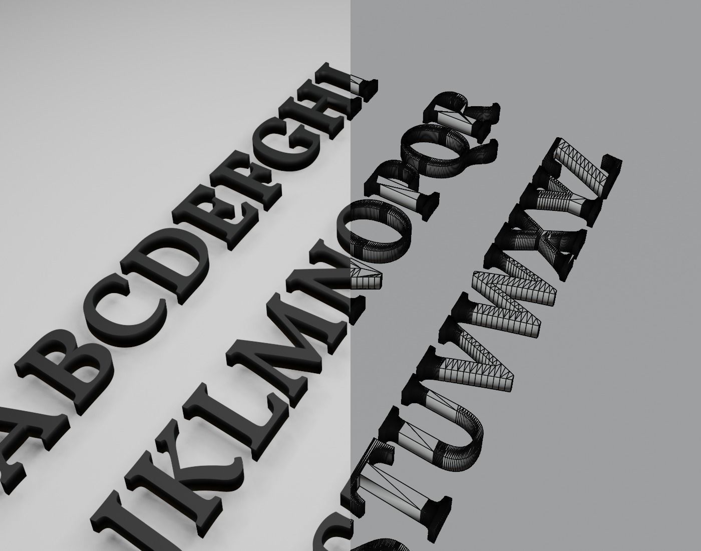 VollkornMediumItalic 3D print model_12