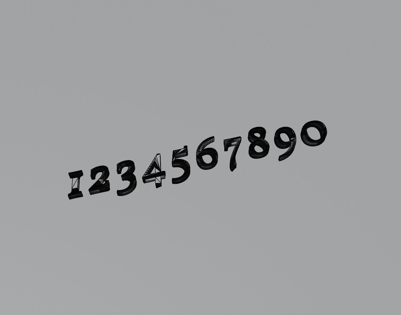 VollkornMediumItalic 3D print model_2