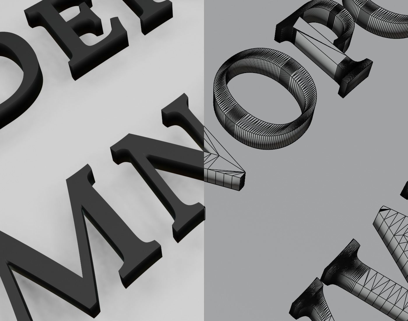 VollkornMediumItalic 3D print model_4