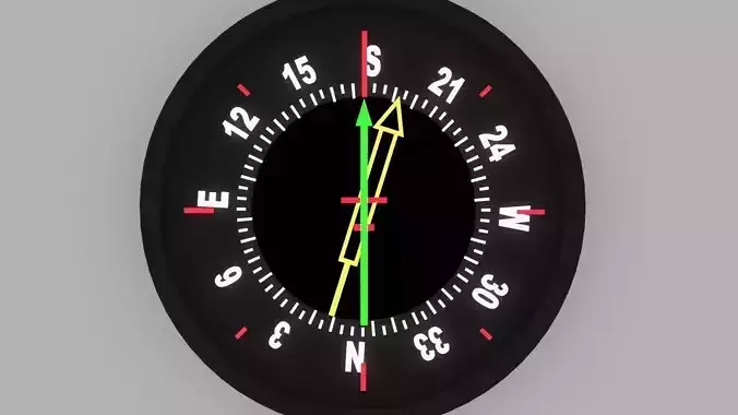 Radio magnetic Indicator 3D model