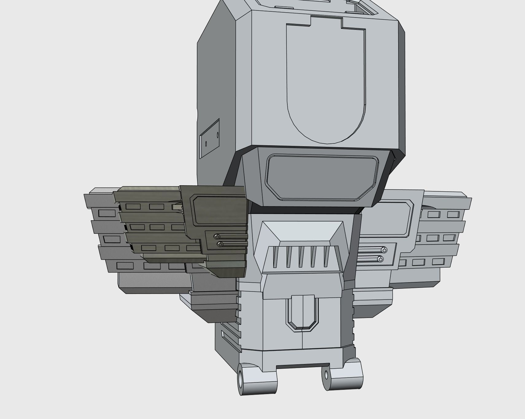 Big City Robot 3D print model_36