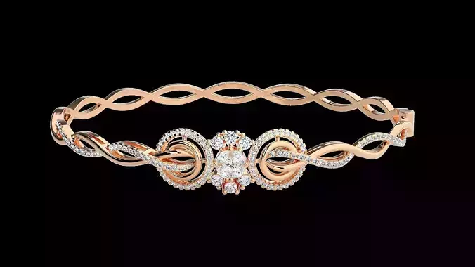 Diamond Bracelet Renders 3dm stl gem map