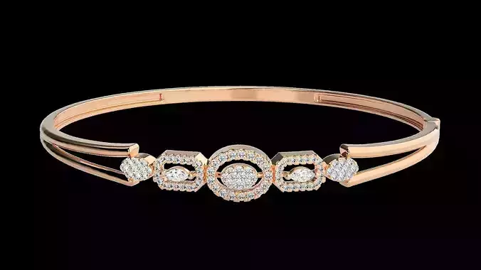 Diamond Bracelet Renders 3dm stl gem map