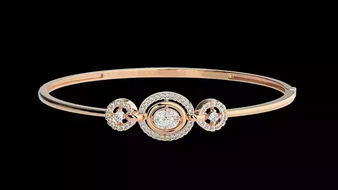 Diamond Bracelet Renders 3dm stl gem map