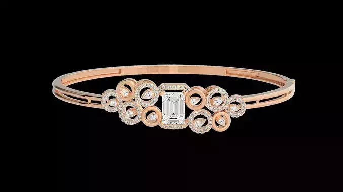 Diamond Bracelet Renders 3dm stl gem map