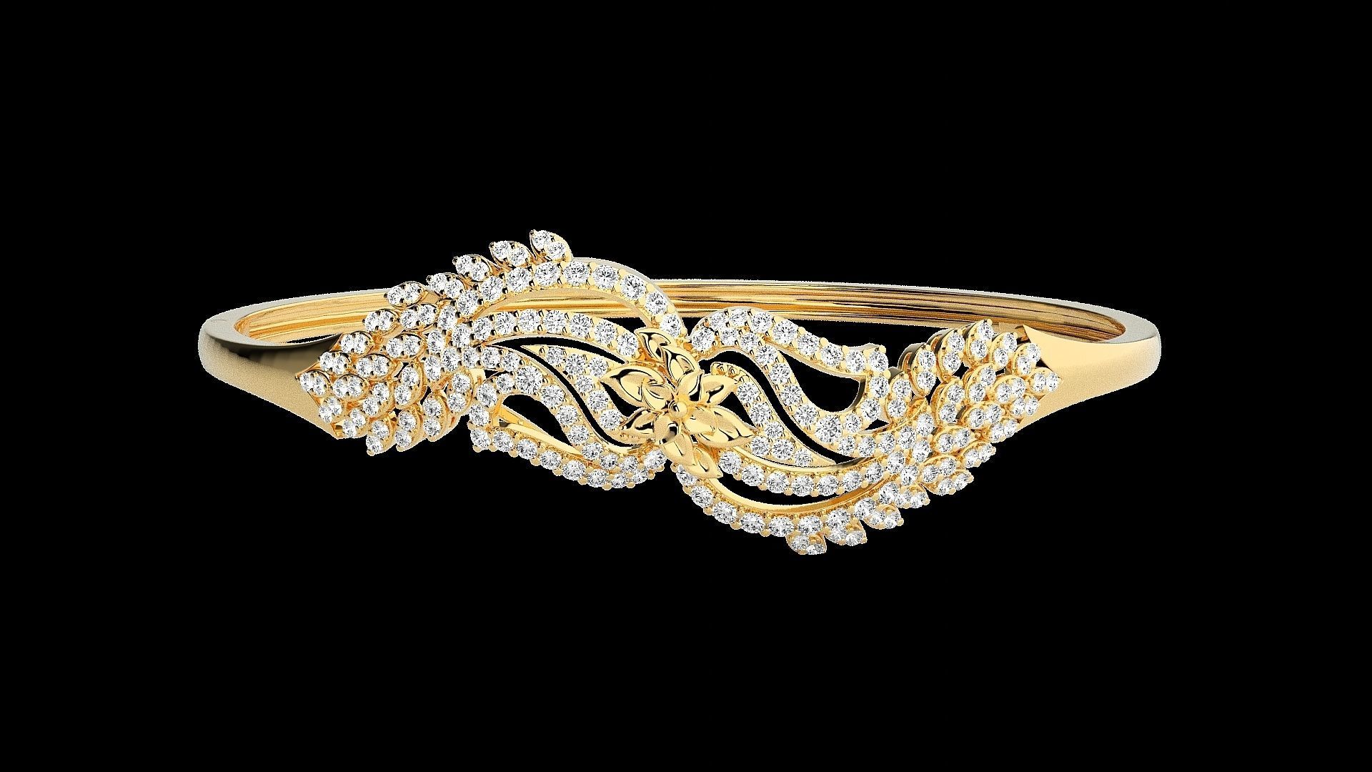 Diamond Bracelet Renders 3dm stl gem map 3D print model_13