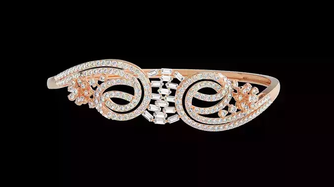 Diamond Bracelet Renders 3dm stl gem map