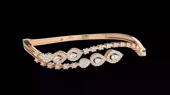 Diamond Bracelet Renders 3dm stl gem map