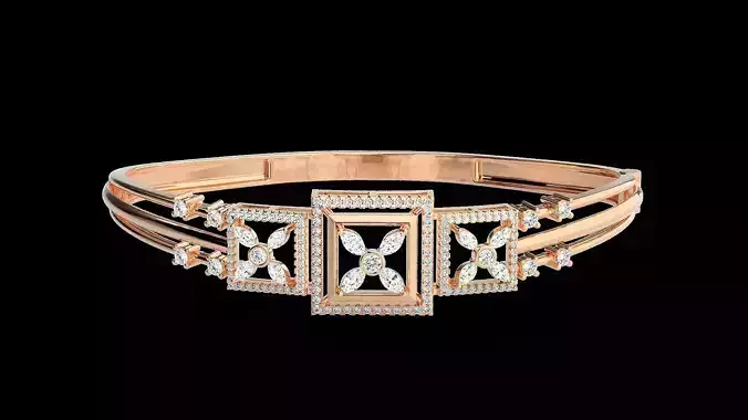 Diamond Bracelet Renders 3dm stl gem map