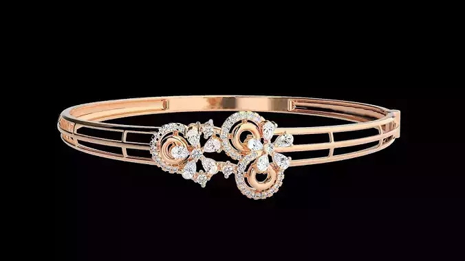 Diamond Bracelet Renders 3dm stl gem map