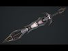 Fantasy Sword 2 1 3D Model Low-poly 3D model_2