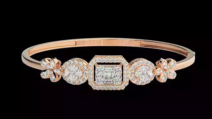 Diamond Bracelet Renders 3dm stl gem map