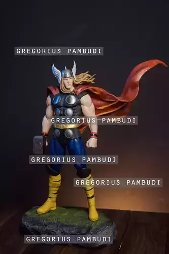 Thor Fan Art Statue 3D Printable