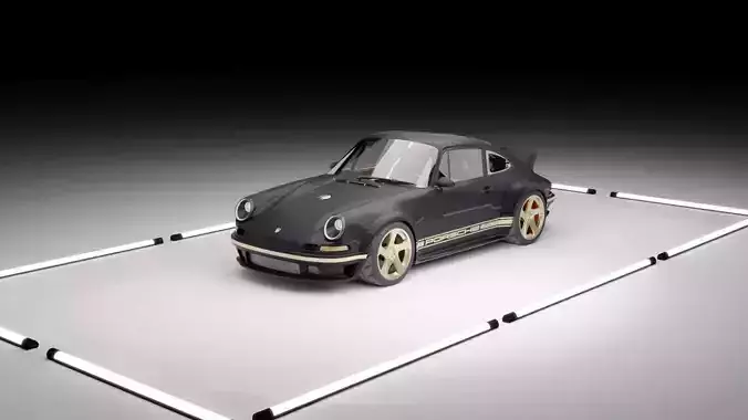 Porsche 911 Singer Full Carbon 3D model