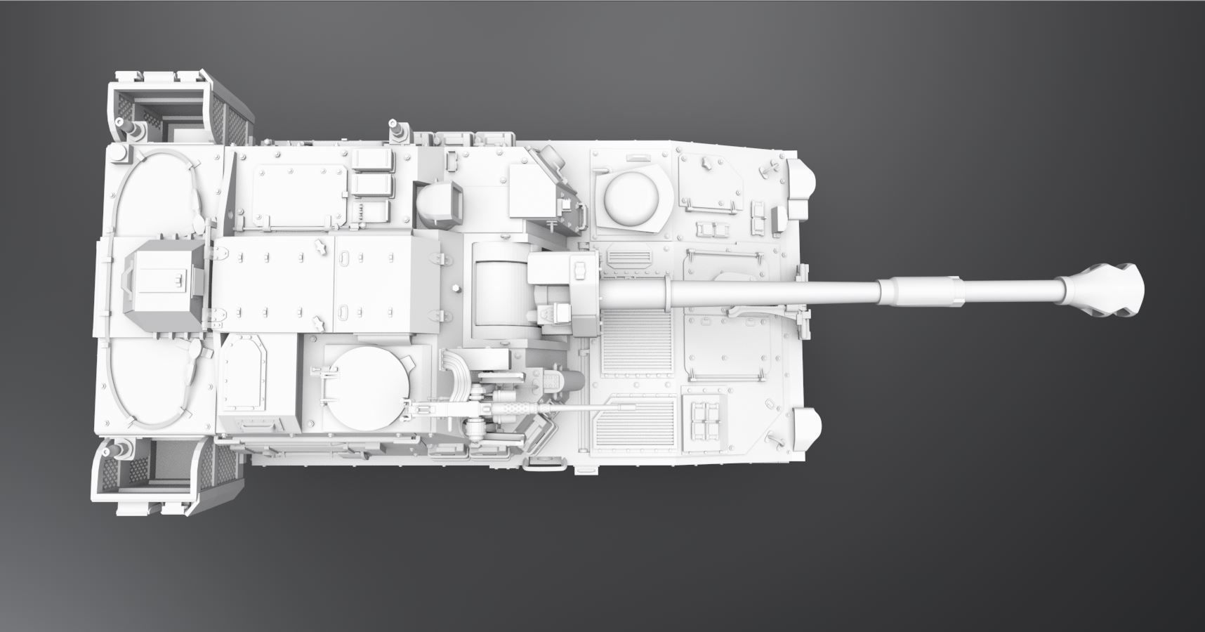 M109A7 Paladin Scale model 3D print model_3