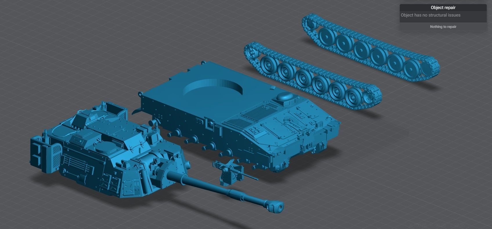 M109A7 Paladin Scale model 3D print model_5