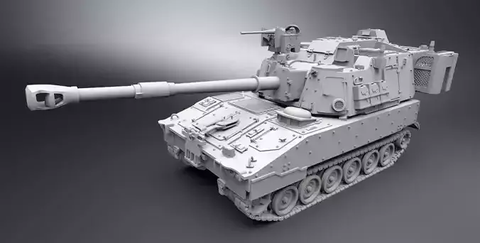 M109A7 Paladin Scale model 3D print model