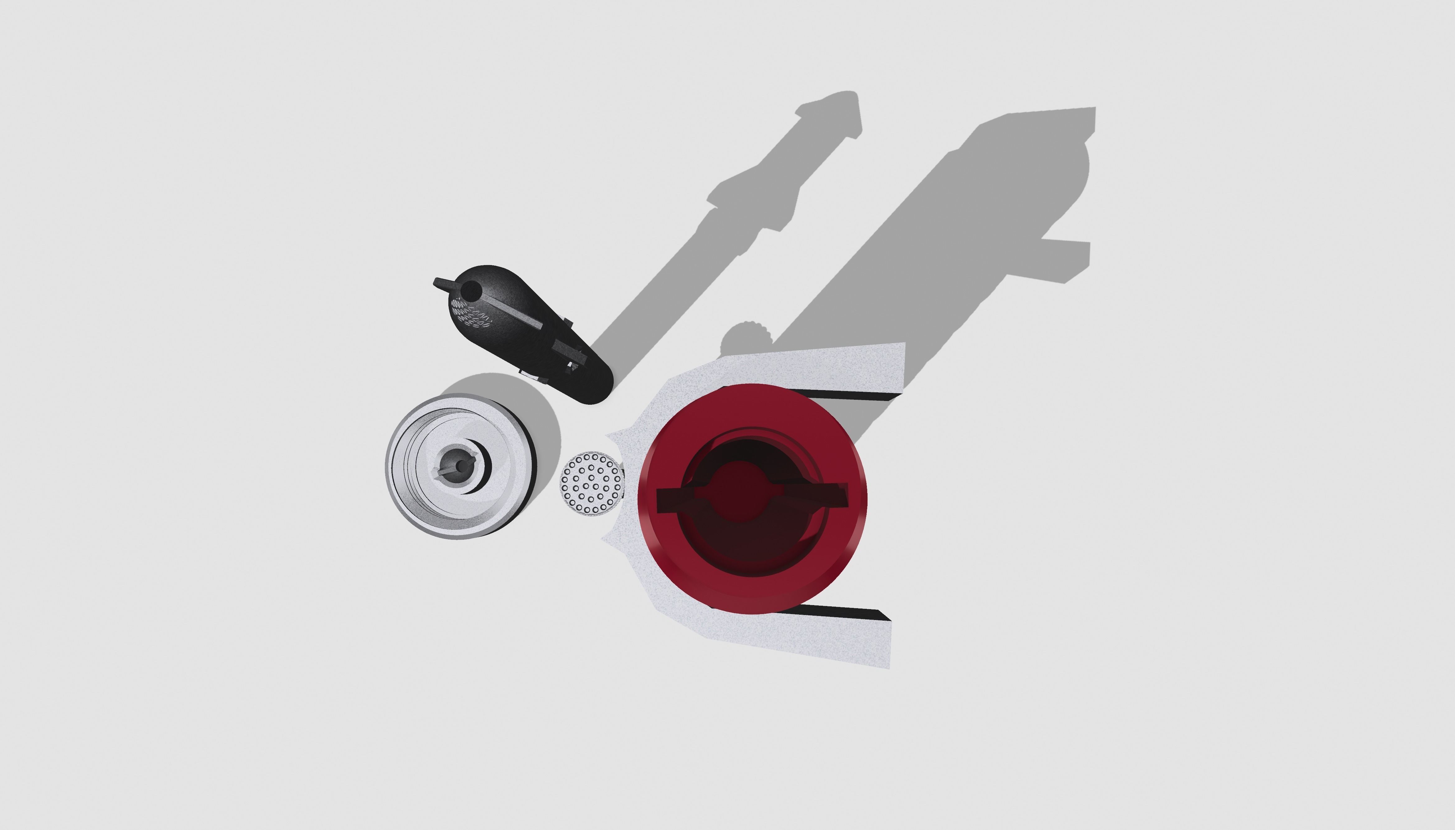 SpaceX Starship Rocket Pen with Display Stand and Hexatube 3D print model_4