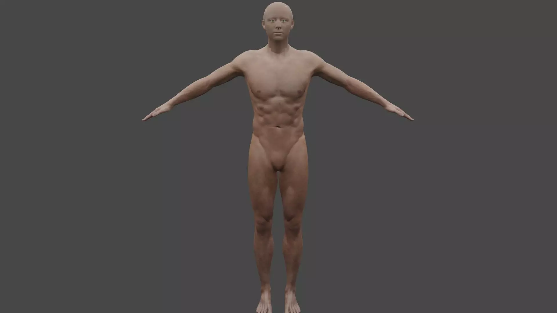 The human body man 3D model_0