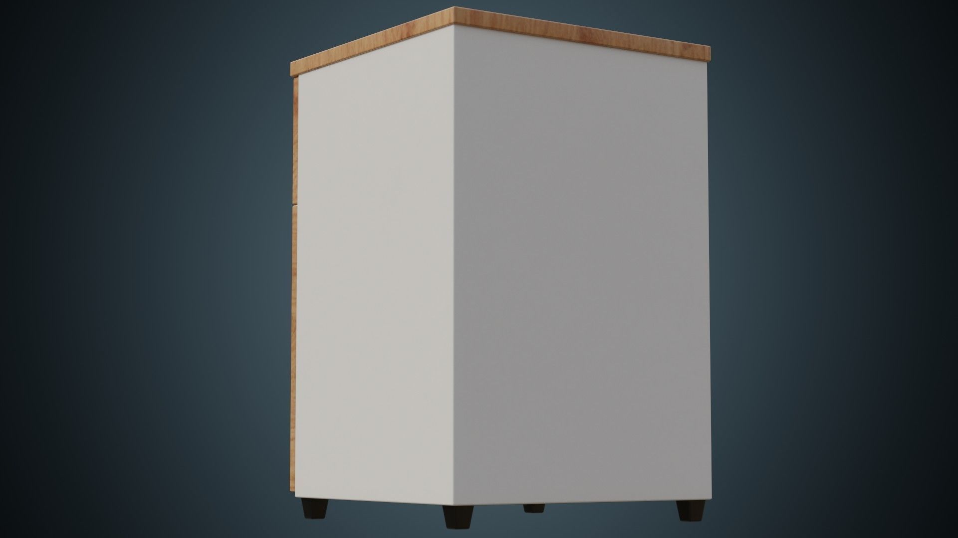 Bedside Table 1A Low-poly 3D model_6