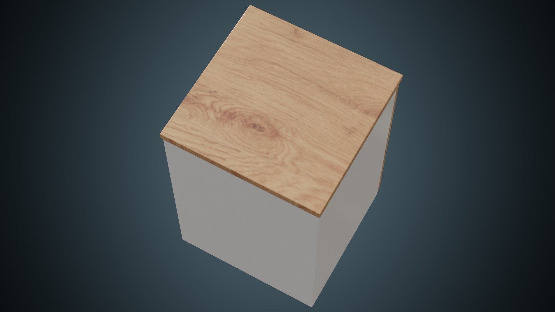 Bedside Table 1A Low-poly 3D model_5