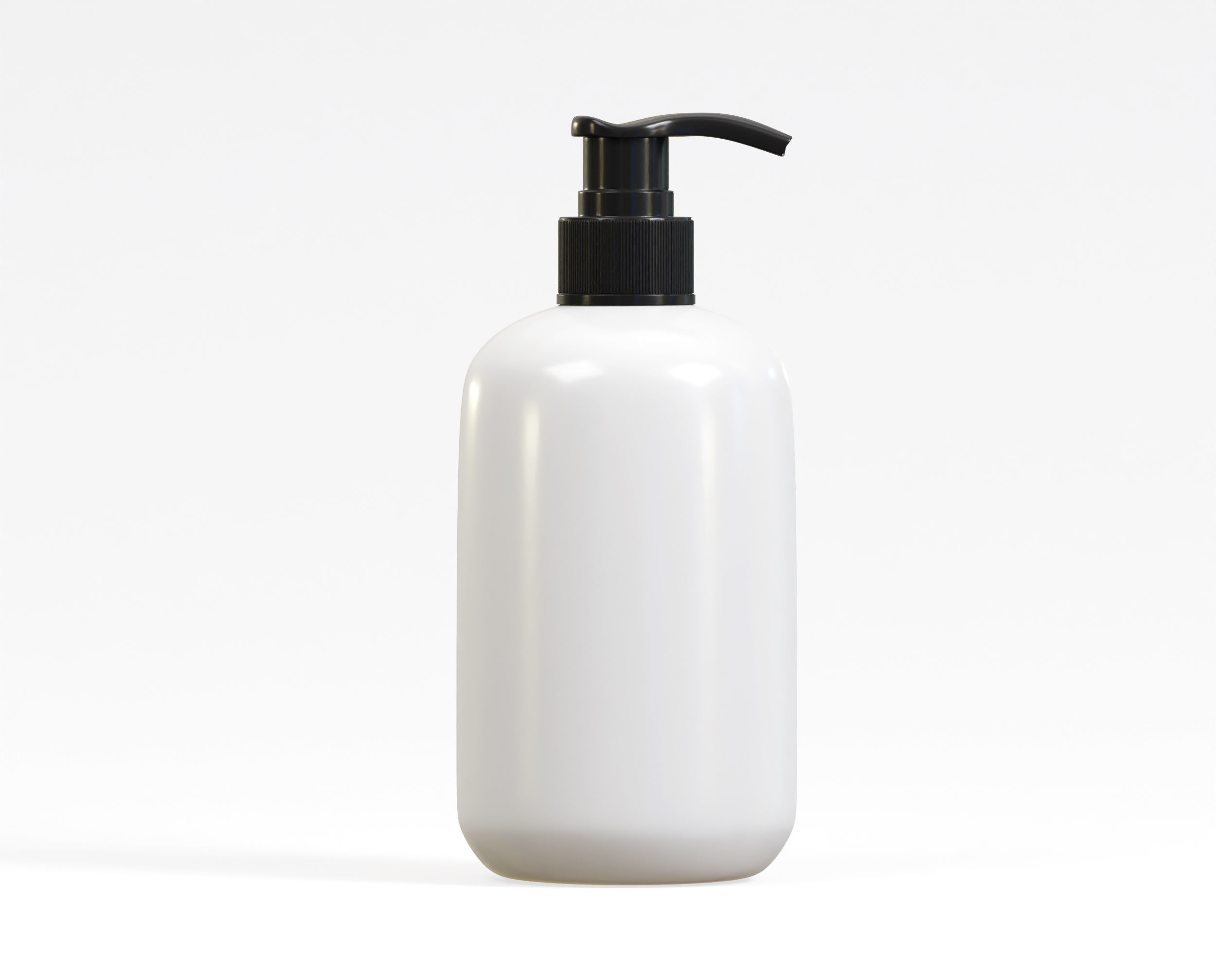 Cosmetic Pump Bottle Low-poly 3D model_1