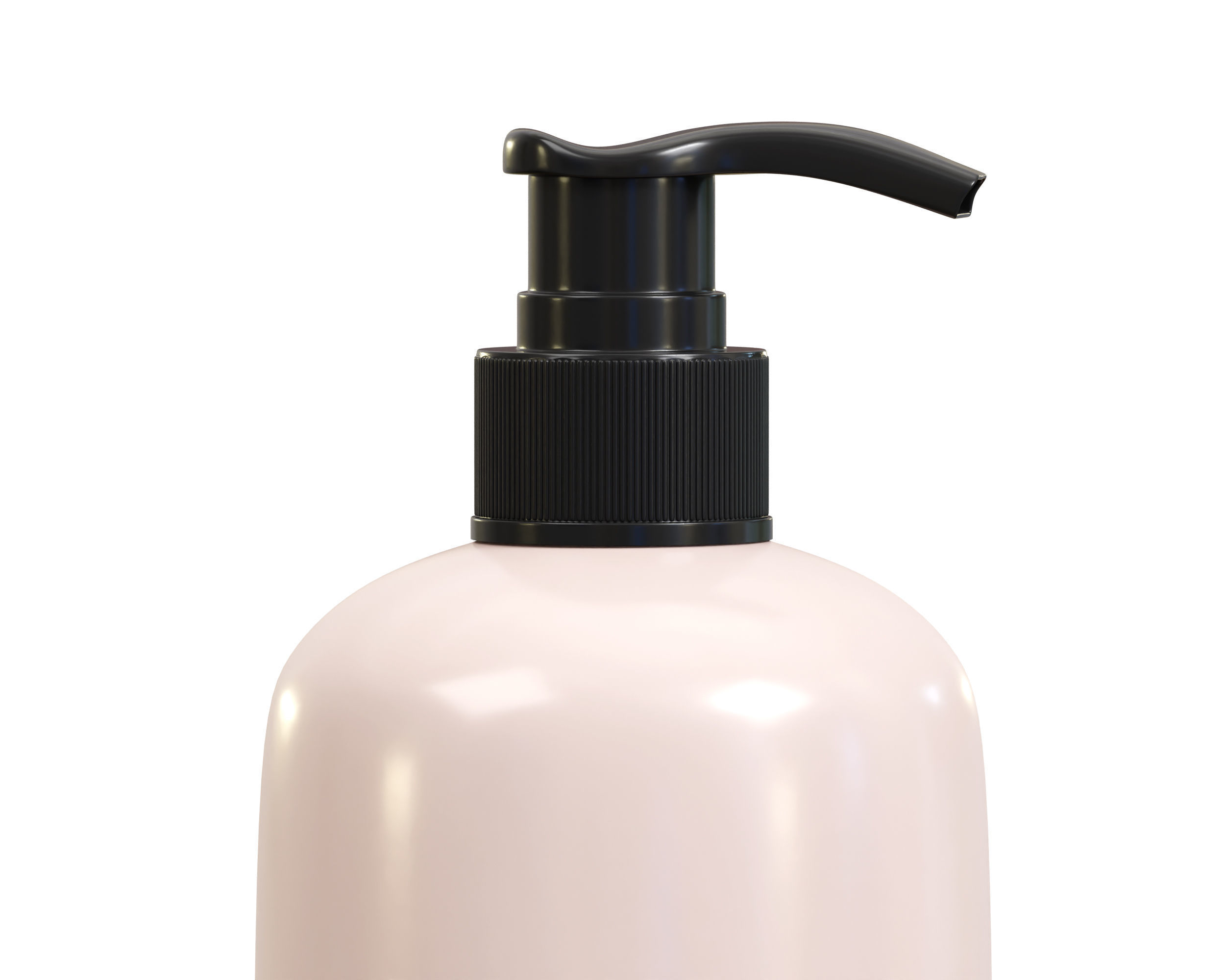 Cosmetic Pump Bottle Low-poly 3D model_2