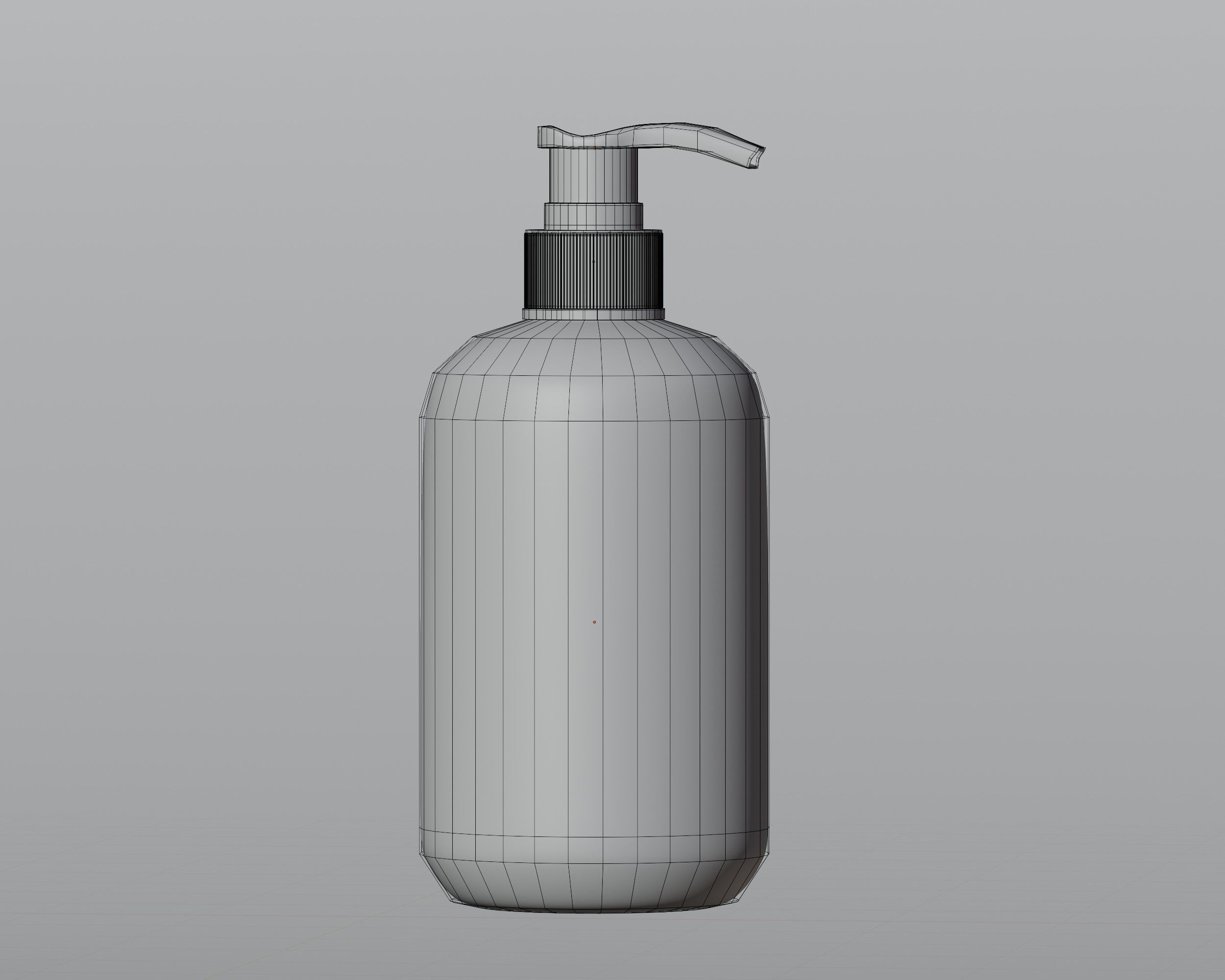 Cosmetic Pump Bottle Low-poly 3D model_5