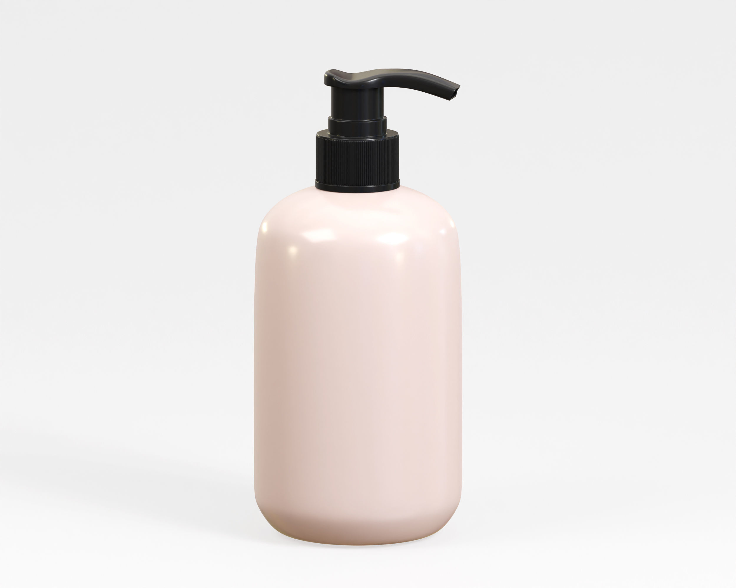 Cosmetic Pump Bottle Low-poly 3D model_3