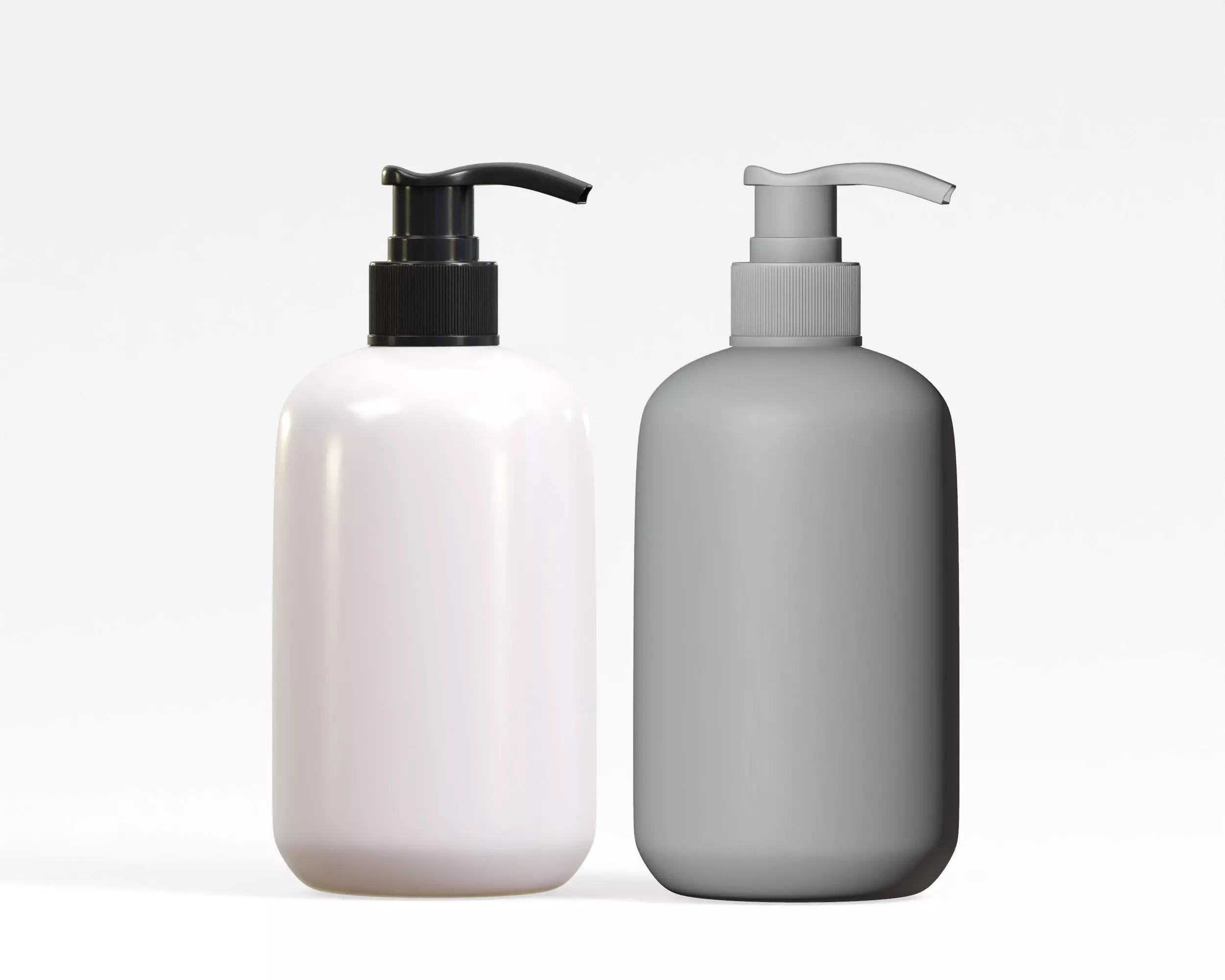 Cosmetic Pump Bottle Low-poly 3D model_0
