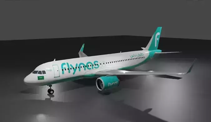 Flynas Airbus a320neo 3d model