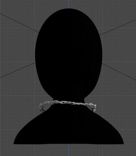 Bring Creativity to your Neck with Our 3D Cuban Chain Low-poly 3D model_2