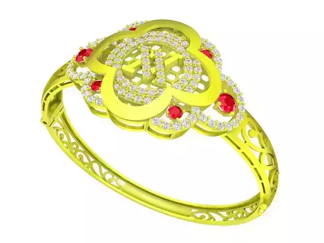 6335 New Flower Diamond Bangle