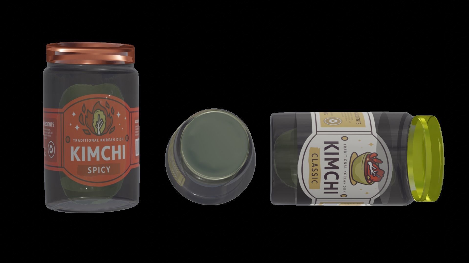 High-Quality Pickle Jar 3D Model 3D model_13