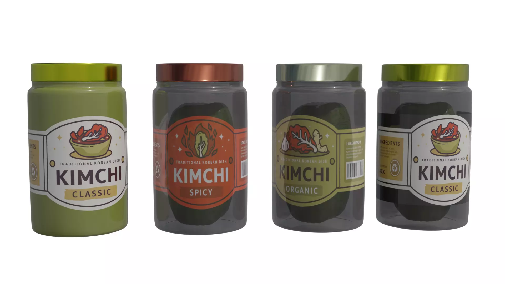 High-Quality Pickle Jar 3D Model 3D model_0