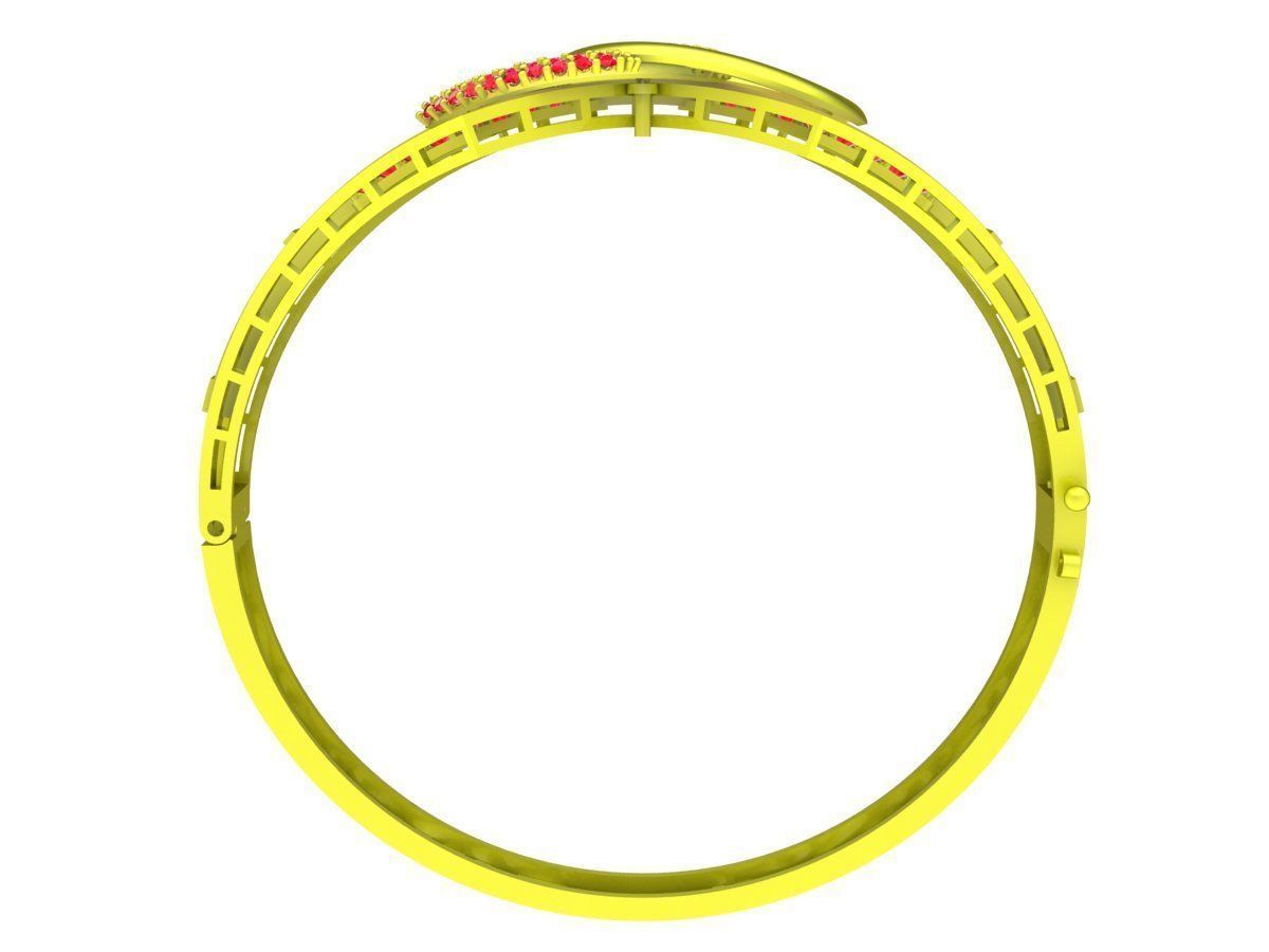 6342 luxury diamond bangle 3D print model_2