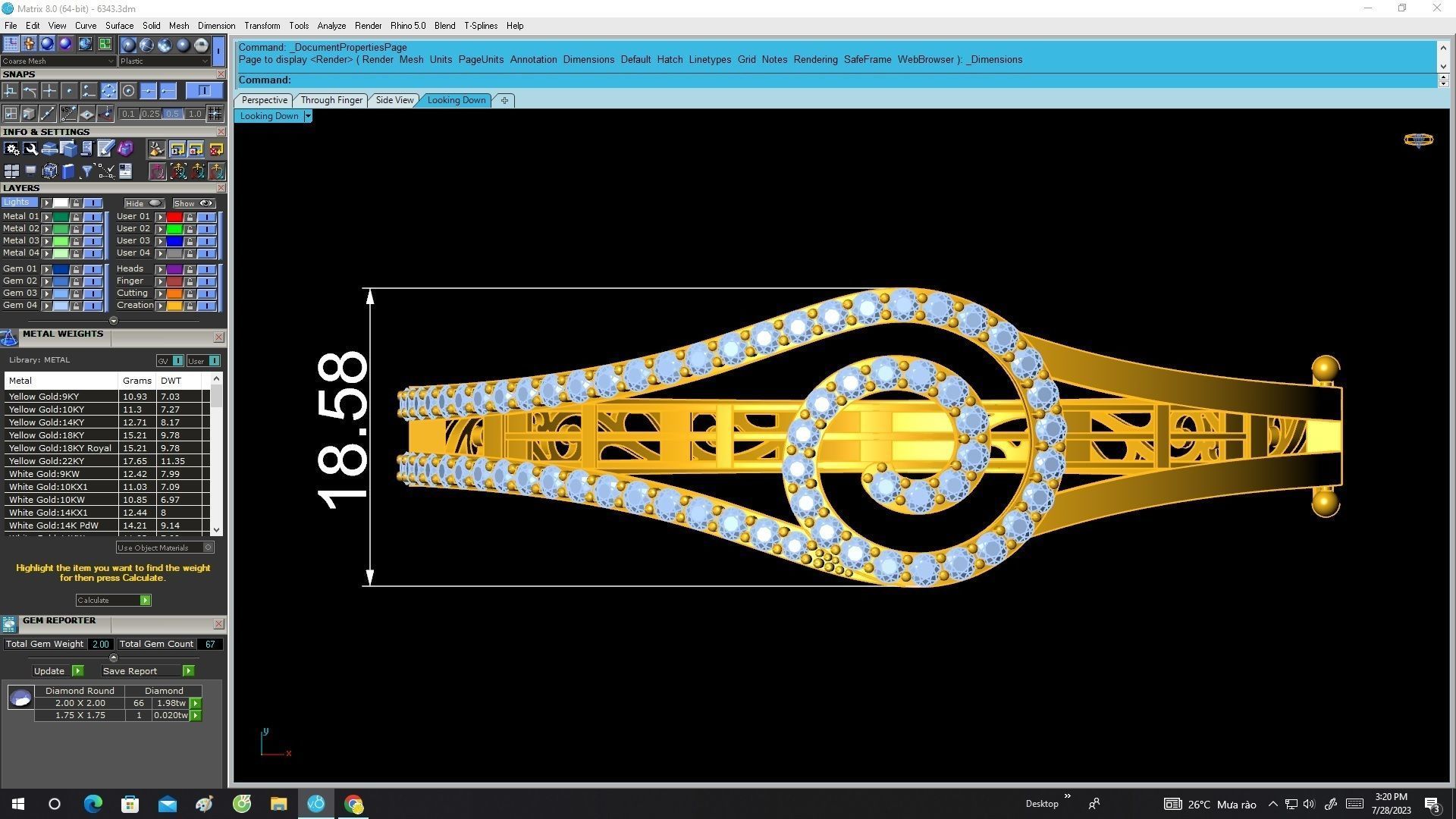 6343 korean Diamond bangle 3D print model_5