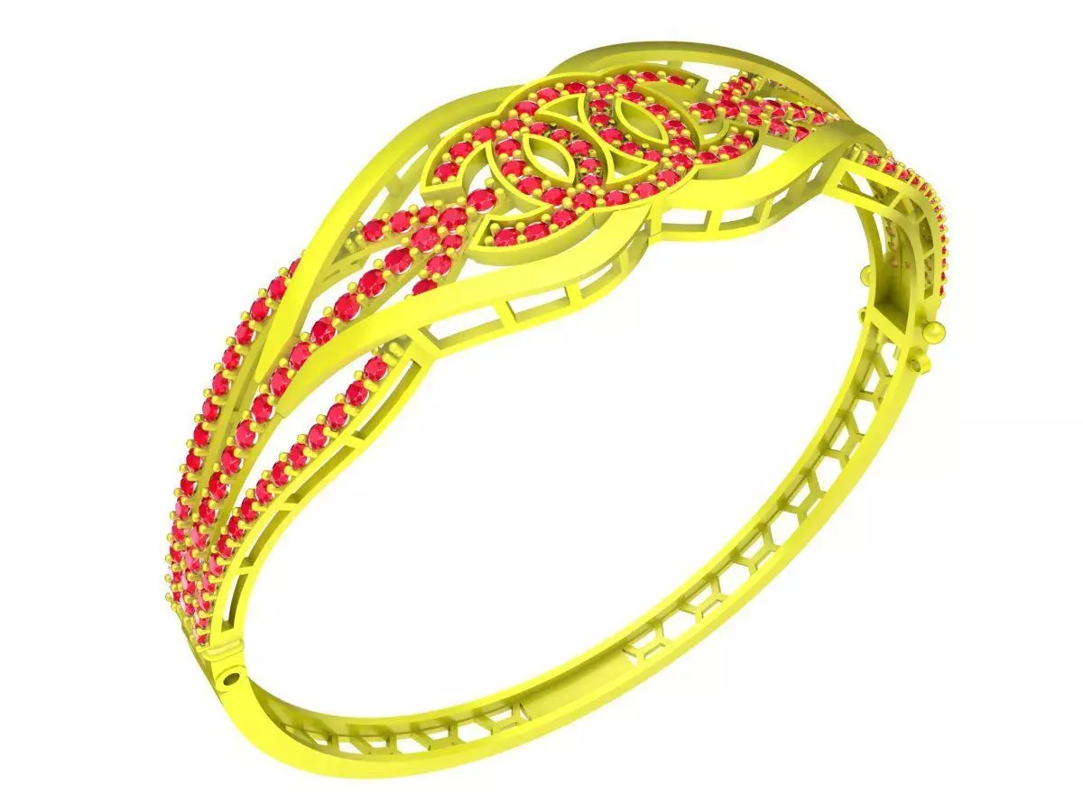 Interlaced Pave Ring 3D Model 6344 3D print model