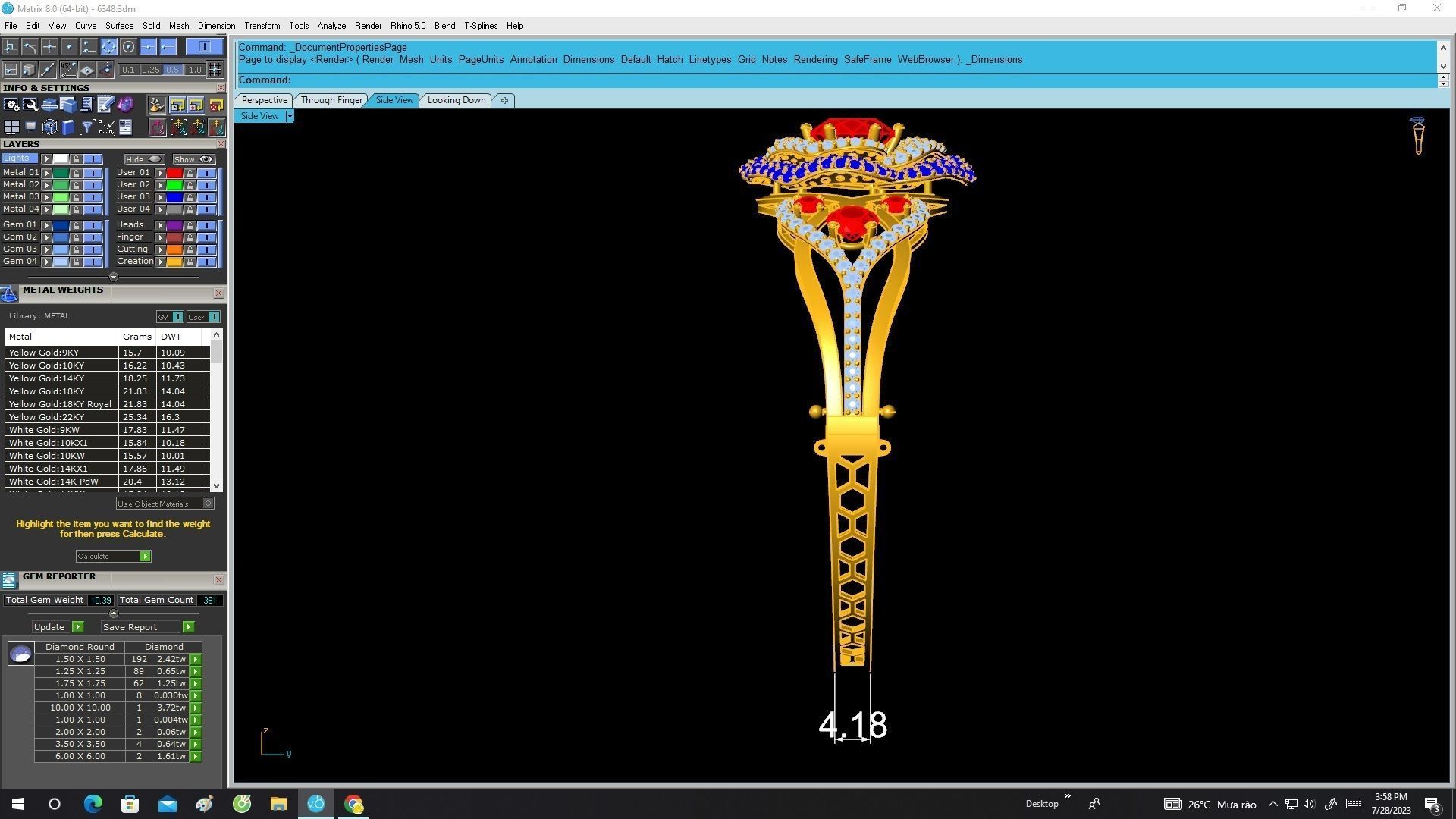 6348 luxury korean flower diamond bangle 3D print model_7