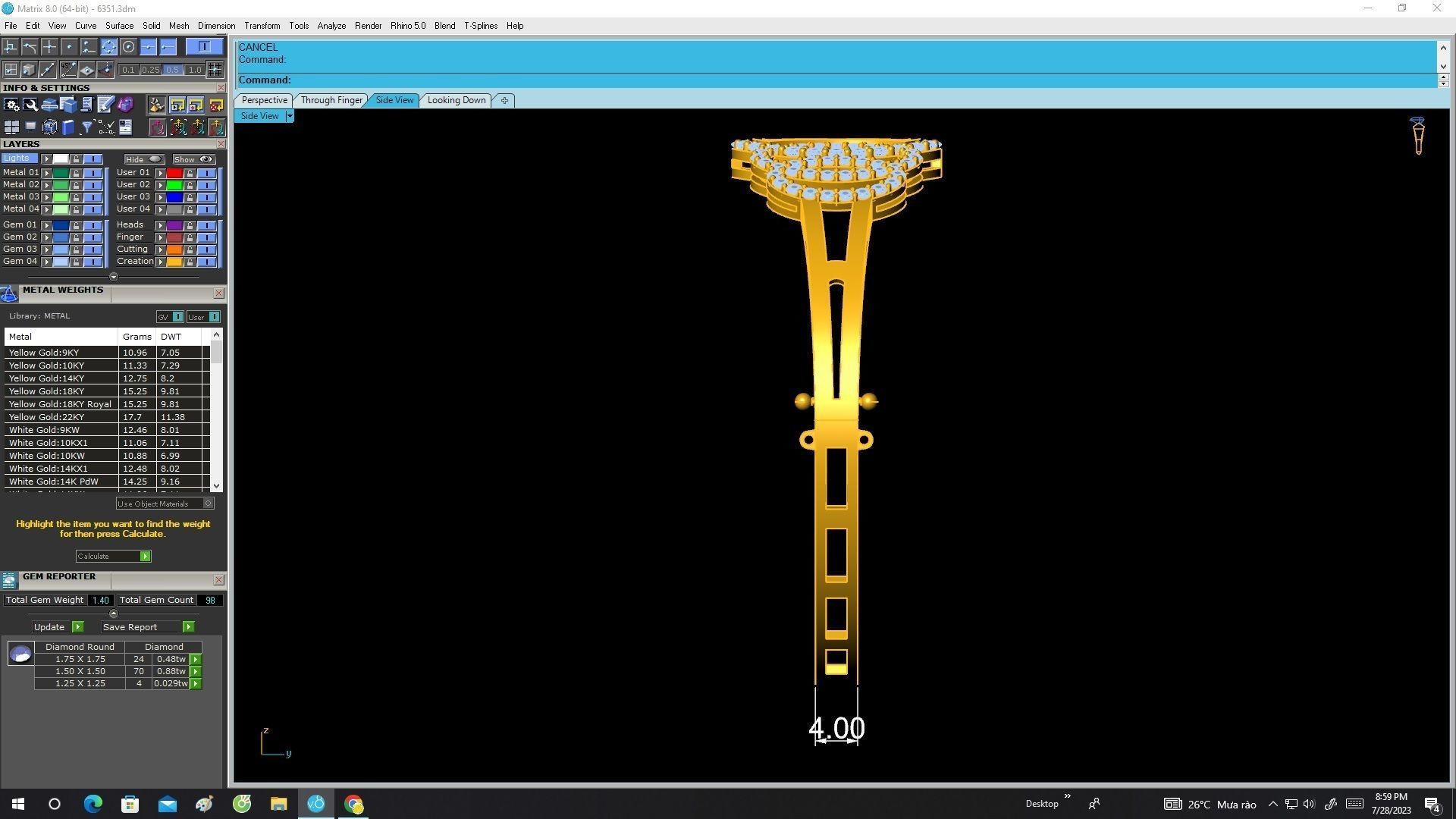 6351 asian diamond bangle 3D print model_7