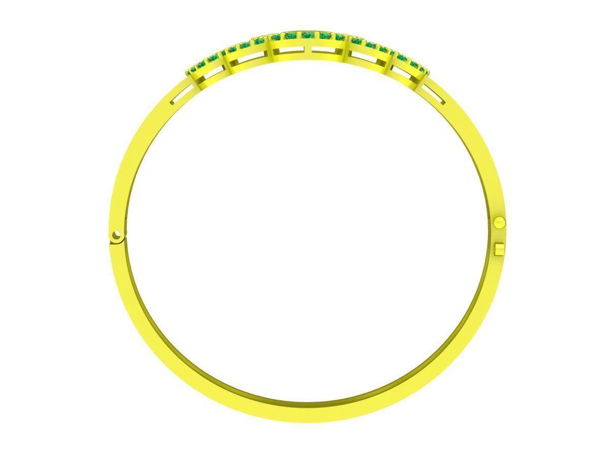 6351 asian diamond bangle 3D print model_3