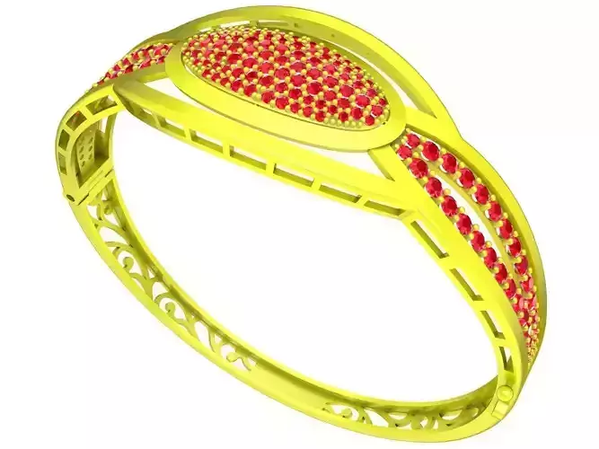 6352 Korean Style Diamond Women Bangle 