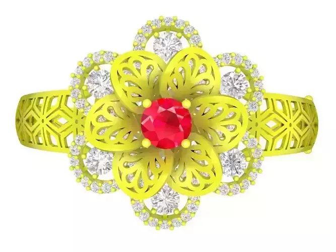 6353 Ultravision Flower Diamond Bangle
