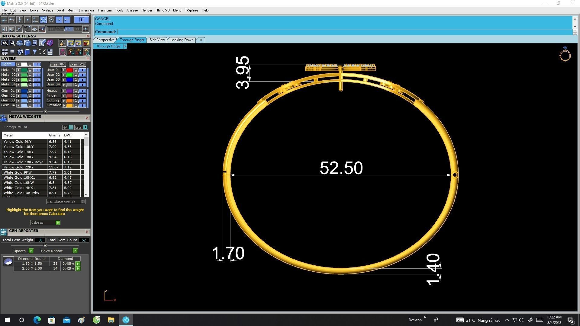 6472 Luxury Butterfly Diamond bangle 3D print model_6