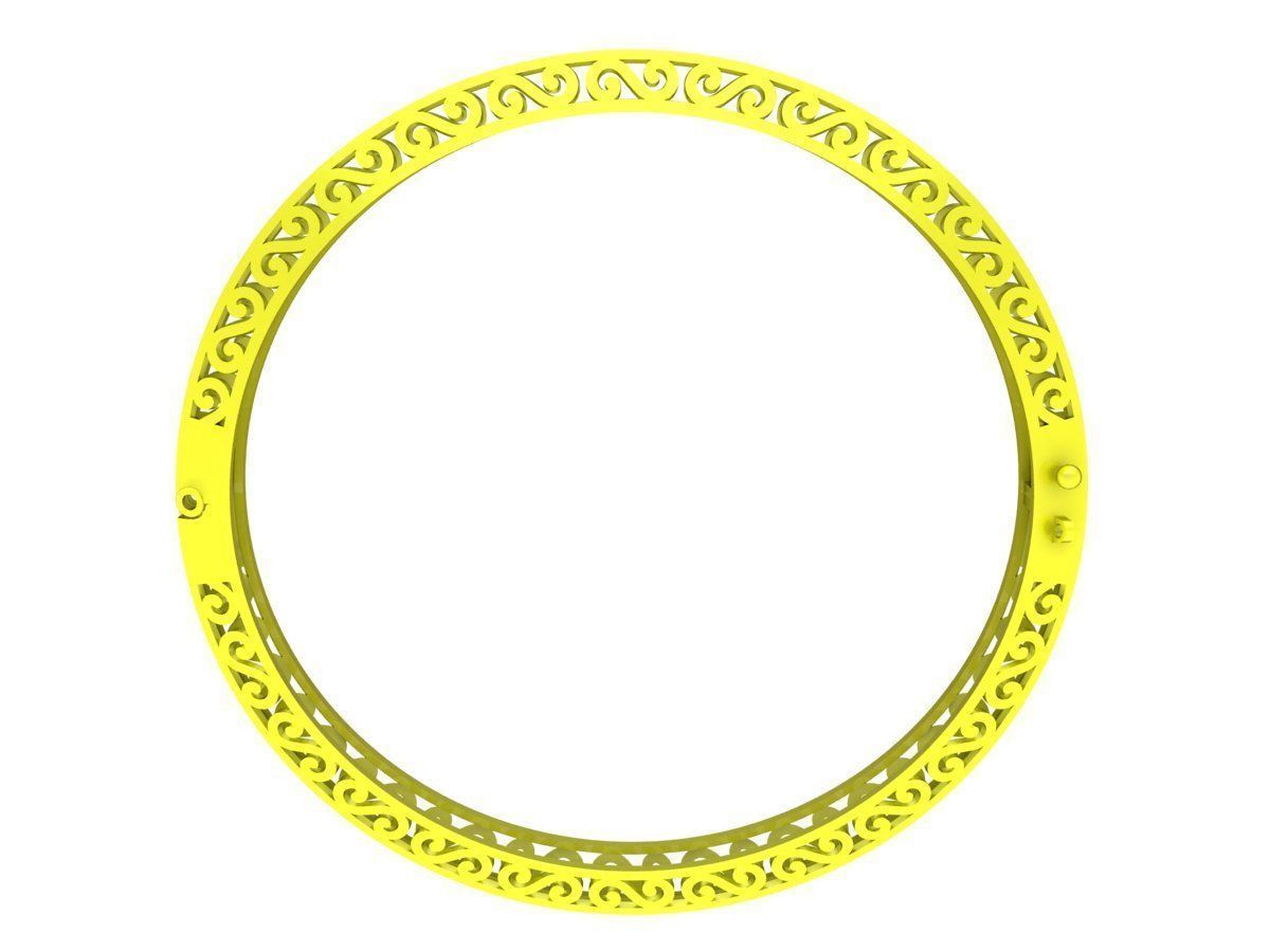 6357 art bangle 3D print model_2