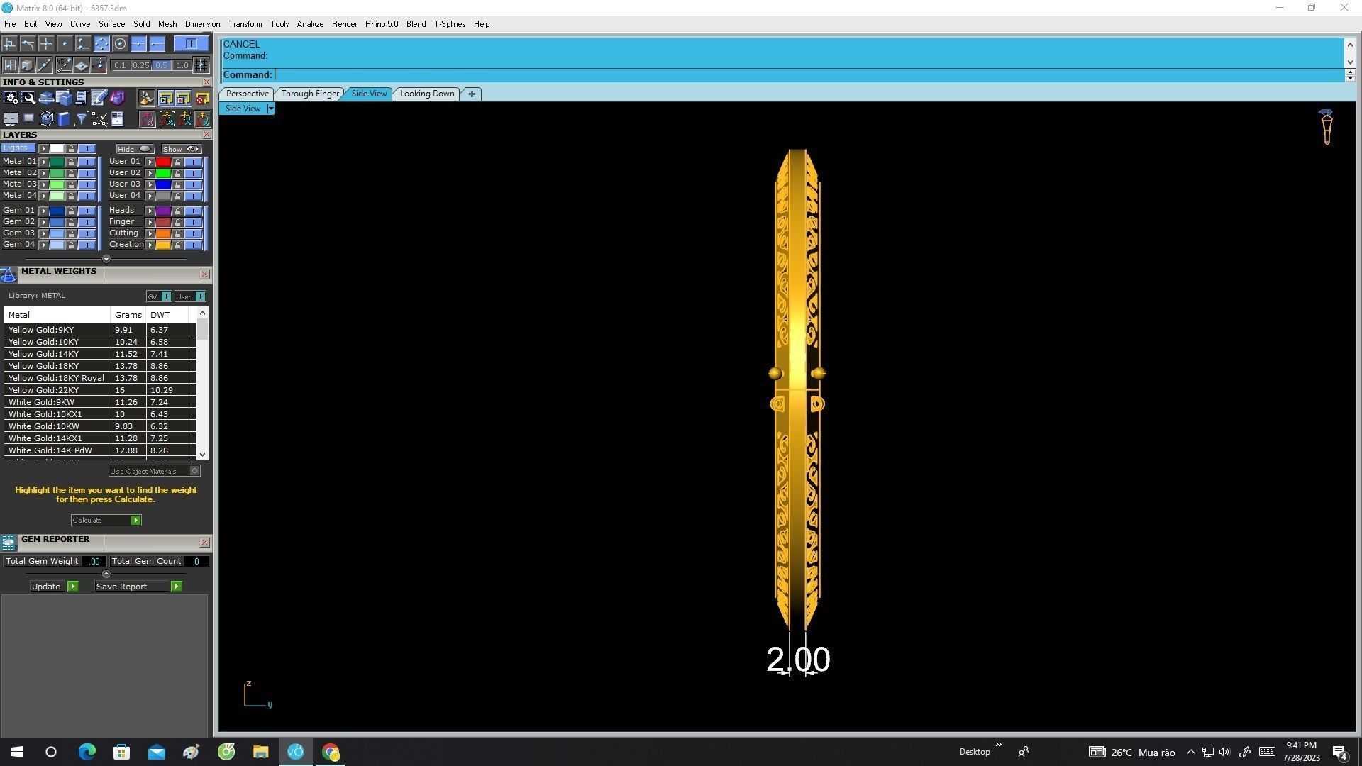 6357 art bangle 3D print model_7