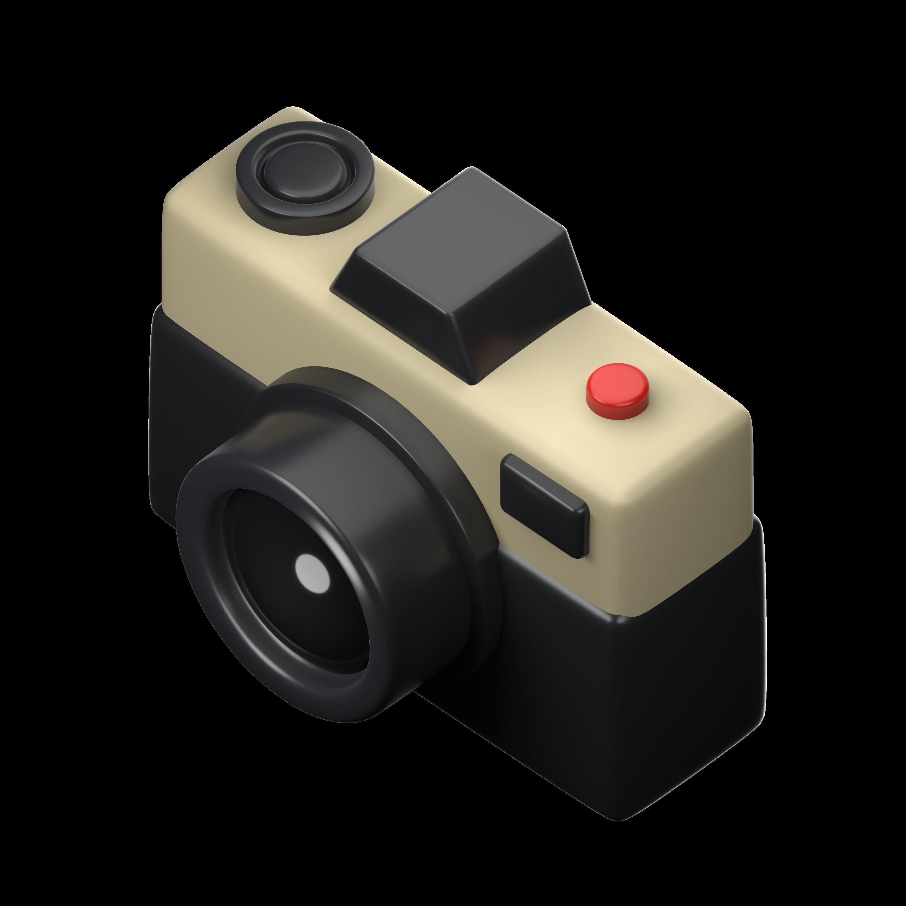 Retro Electronics 3D icon Set UX UI Web 3d rendering  3D model_3