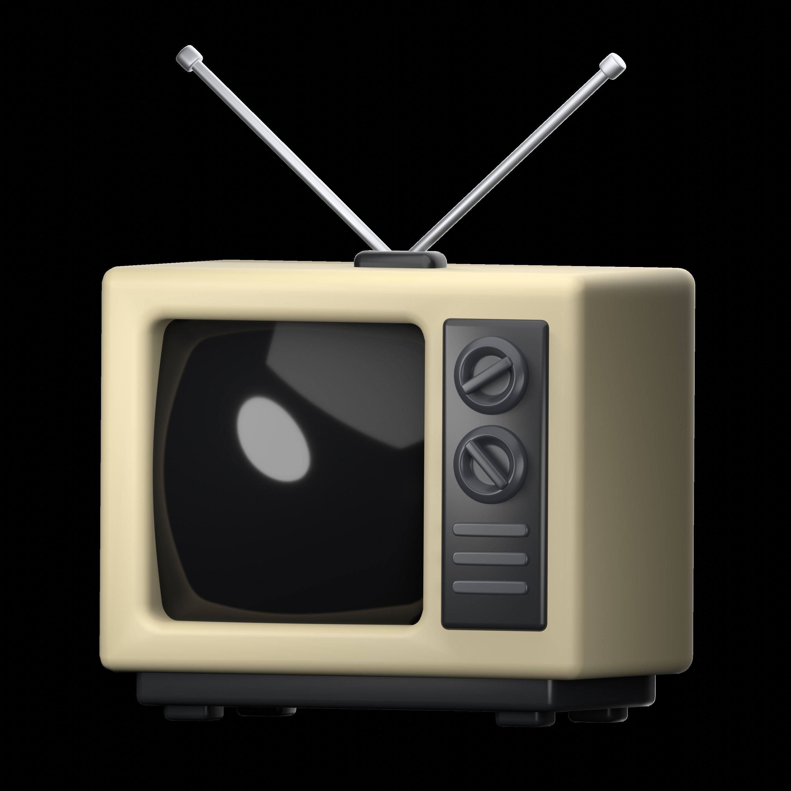 Retro Electronics 3D icon Set UX UI Web 3d rendering  3D model_22